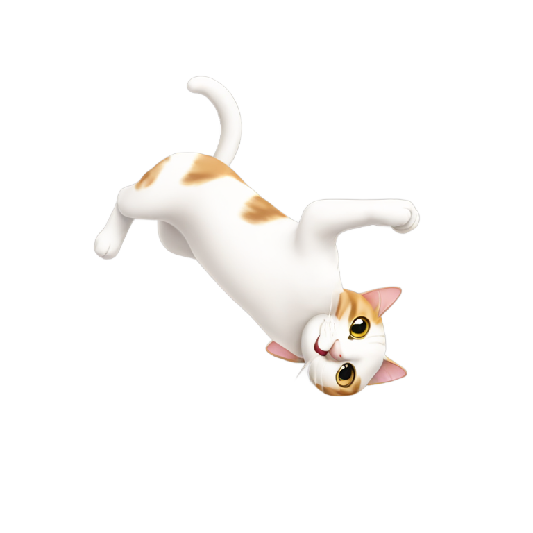genmoji：猫咪后空翻