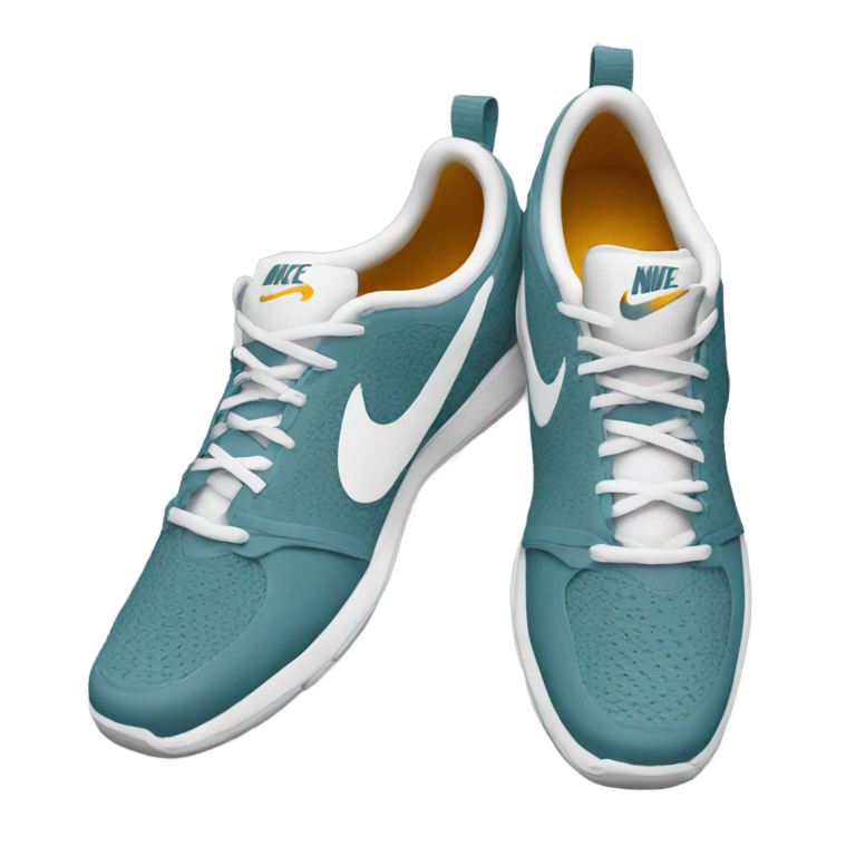 genmoji: tiburon con sapatos nike