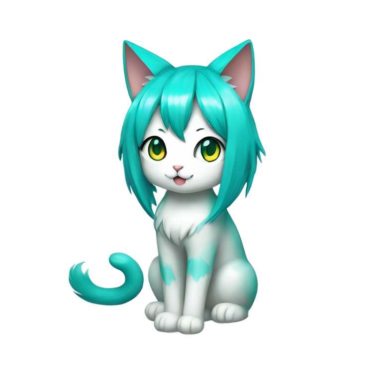 genmoji：初音未来的猫形态