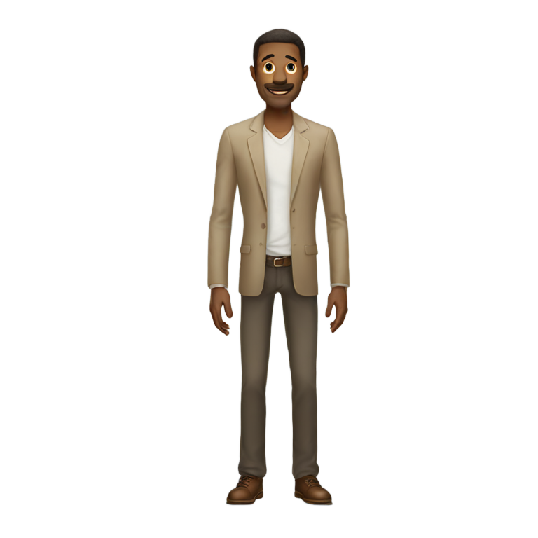 genmoji: really really tall man