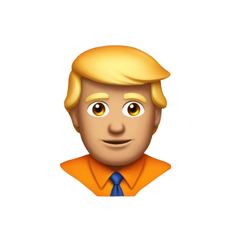 genmoji：橙色唐纳德·特朗普