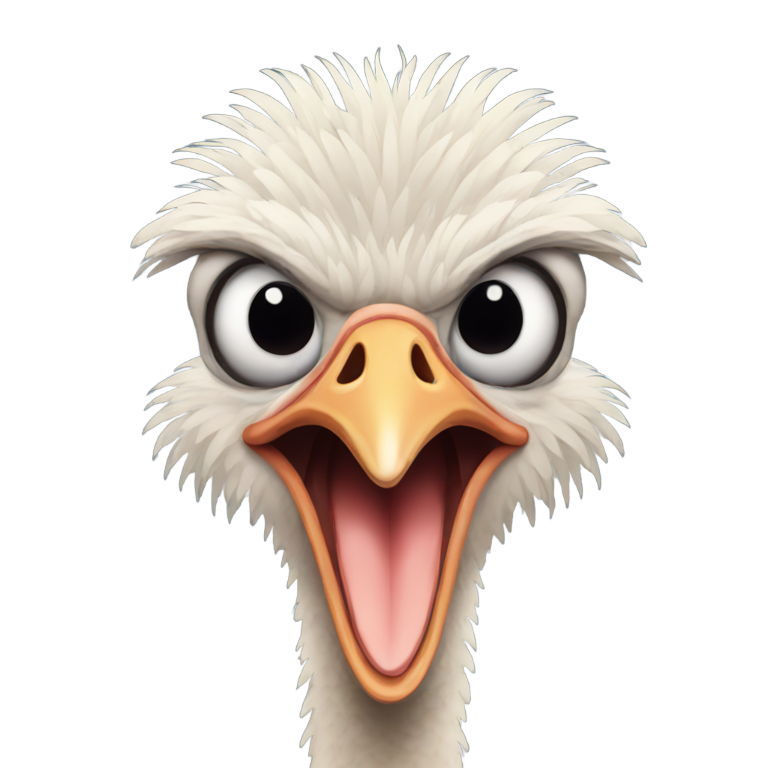 genmoji：邪恶鸵鸟