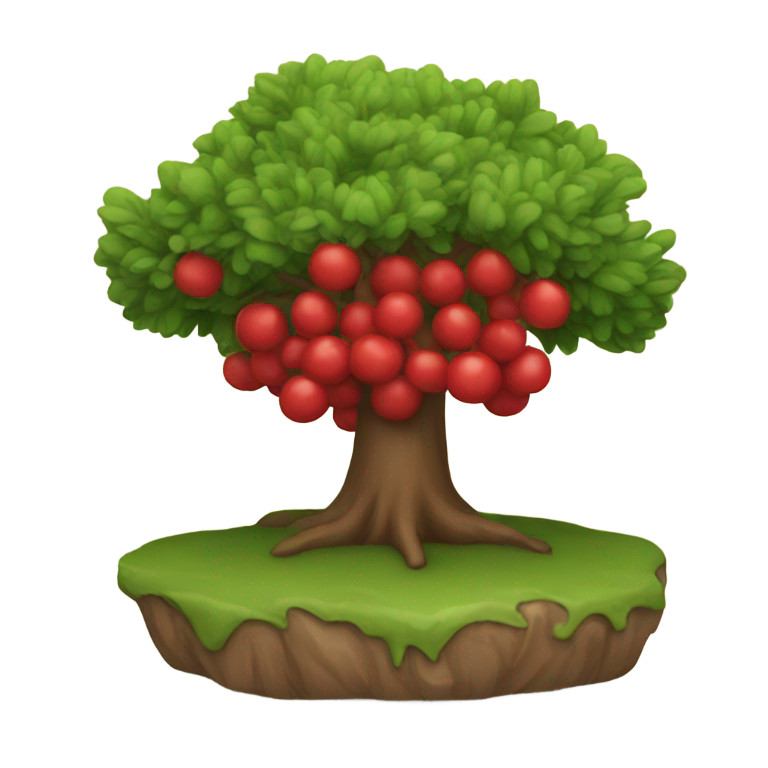 genmoji: A treet red