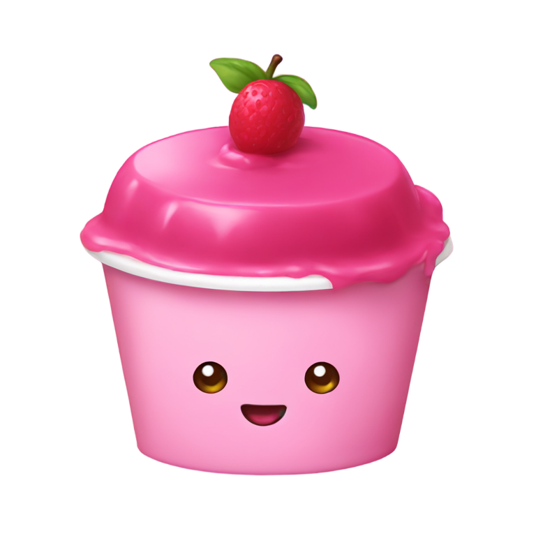 絵文字：ピンクプリン