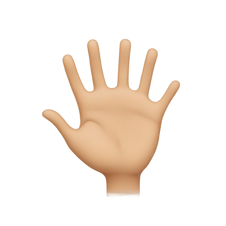 genmoji: Heart hands, light skin tone