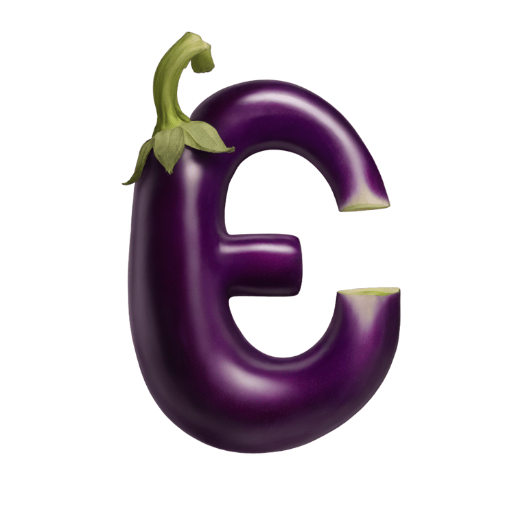 genmoji：用茄子做的字母e