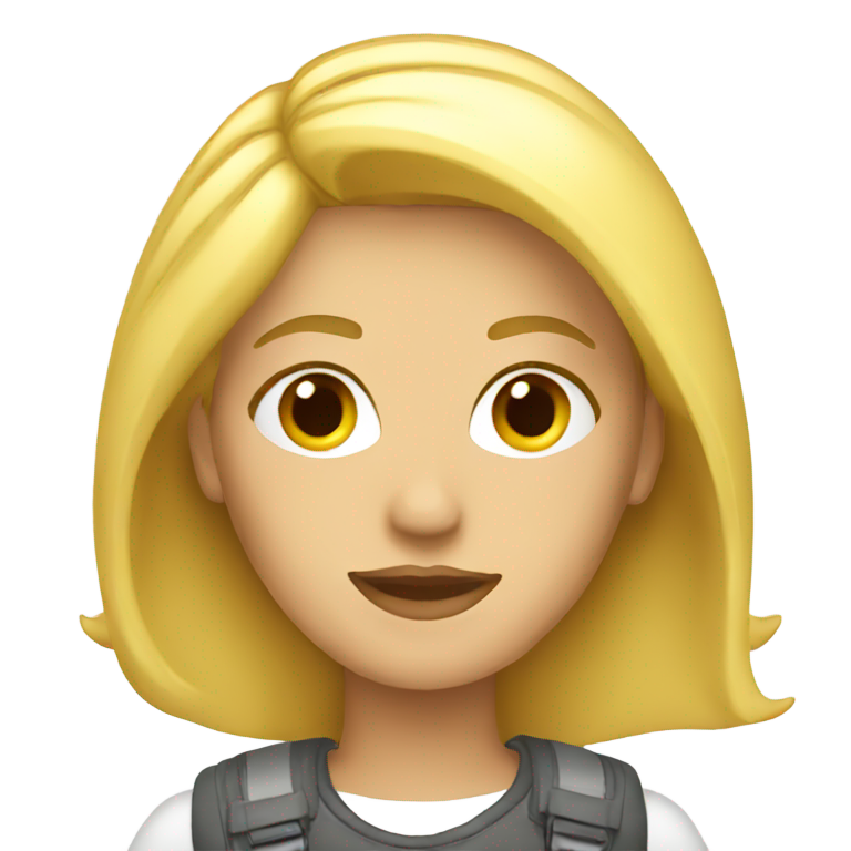 genmoji：金发女子旅行