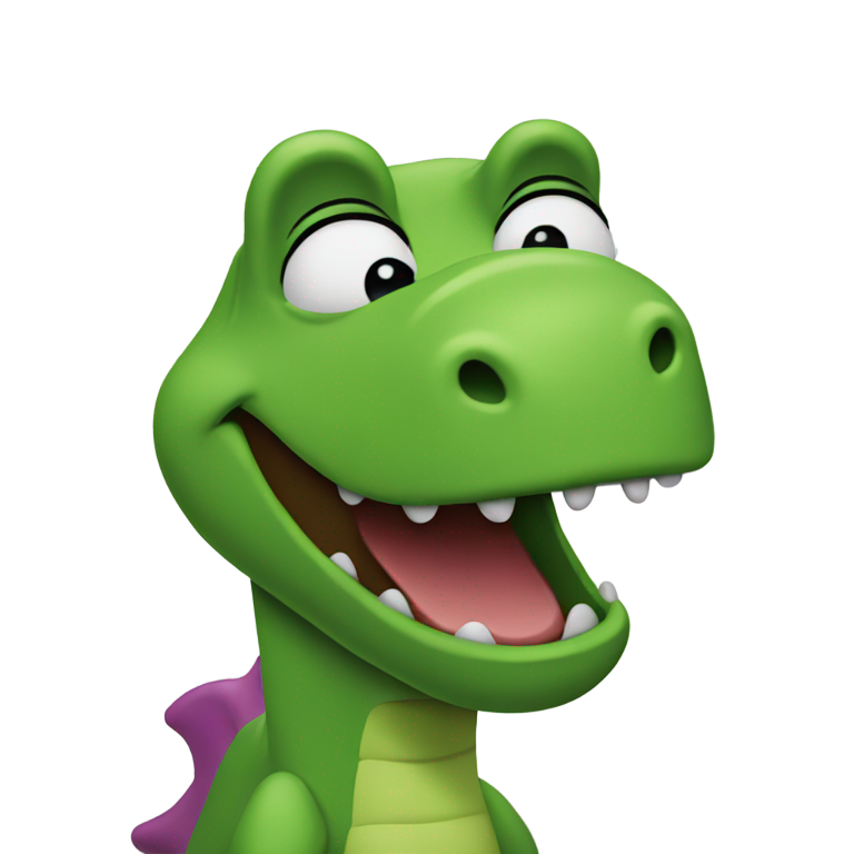 genmoji: Barney The Dinosaur