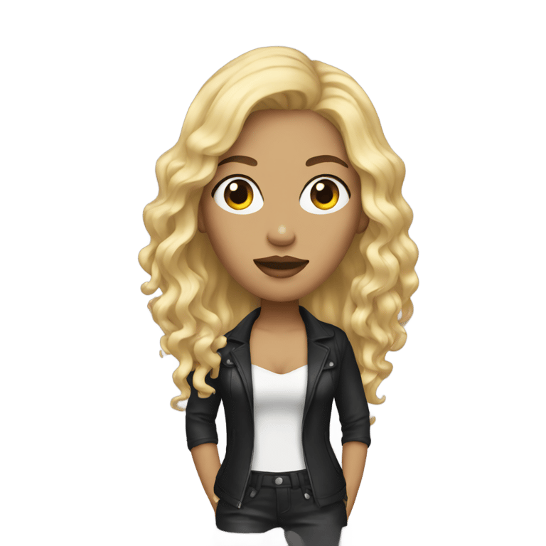 genmoji：Female Singer with Blonde Hair