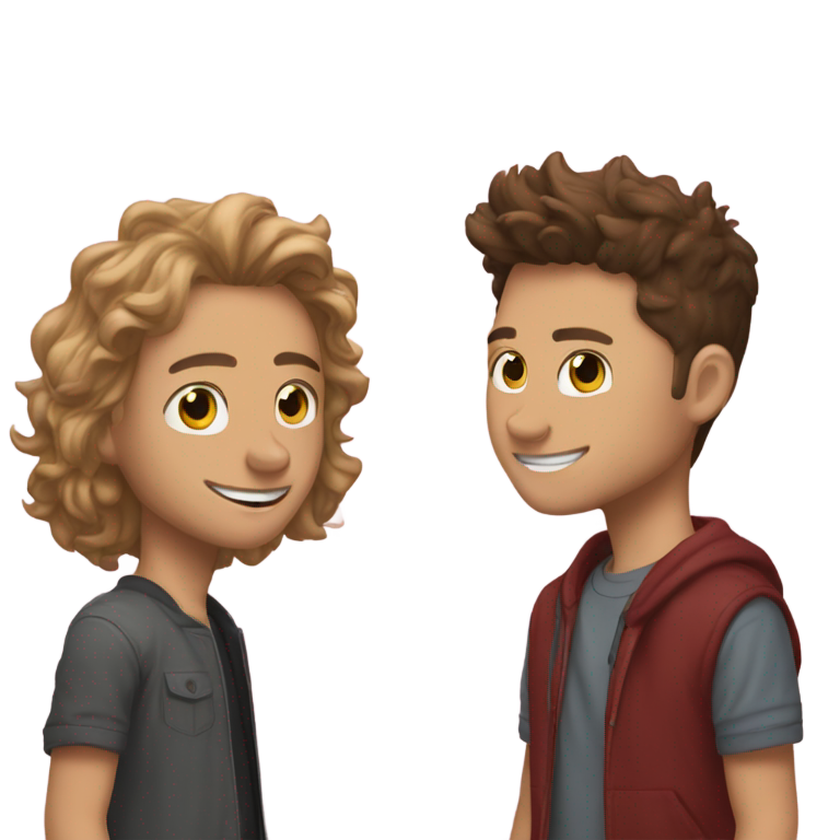 genmoji: Joey wolpert and Ethan graf