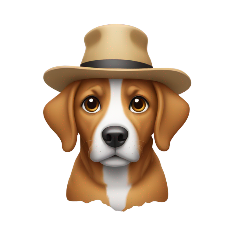genmoji：戴帽子的狗