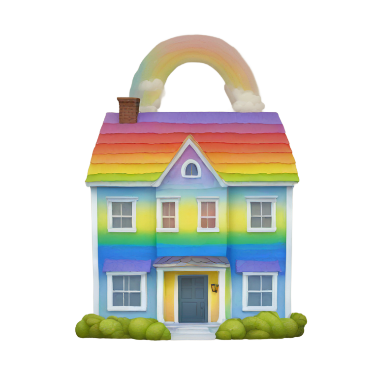 genmoji：Rainbow House