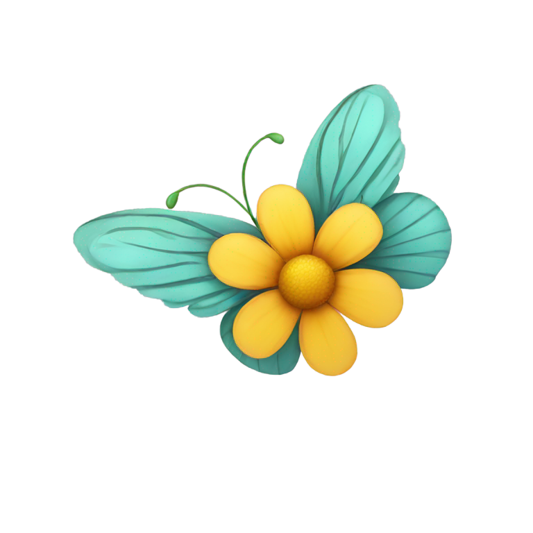 genmoji：Flying flower with wings