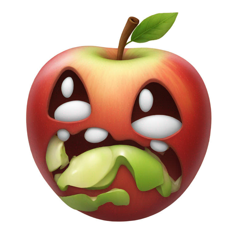genmoji : Pomme dégoûtante