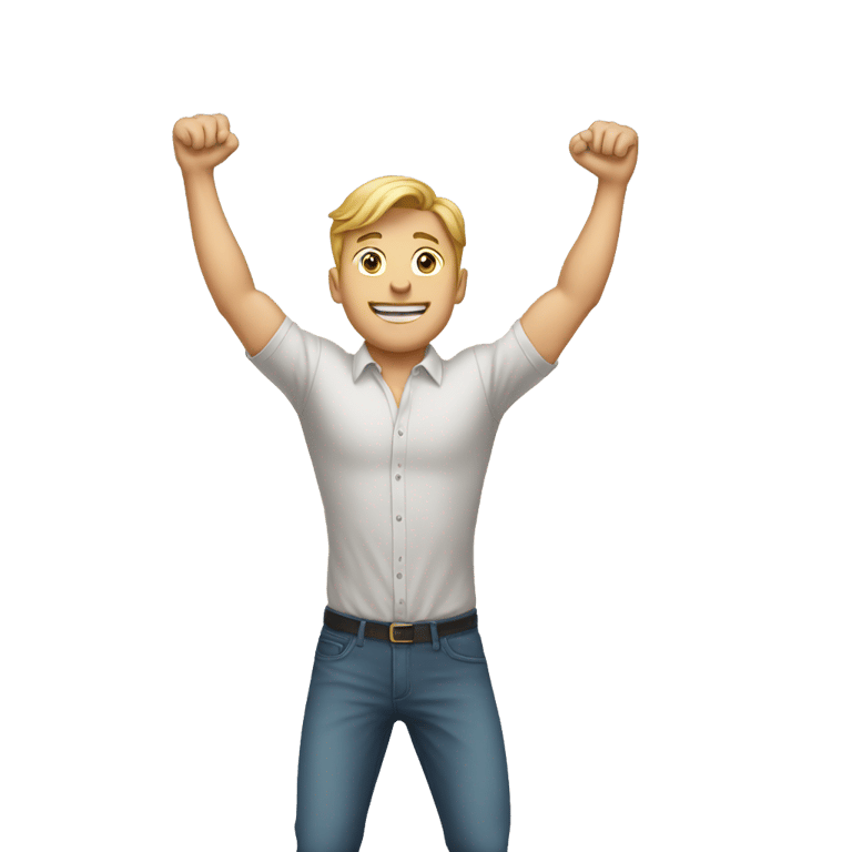 genmoji : Homme blanc soulevant sa chemise