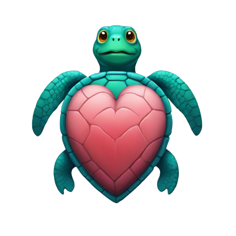 genmoji : Cœur de tortue