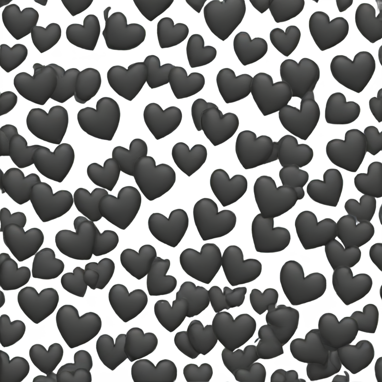 genmoji: Black heart