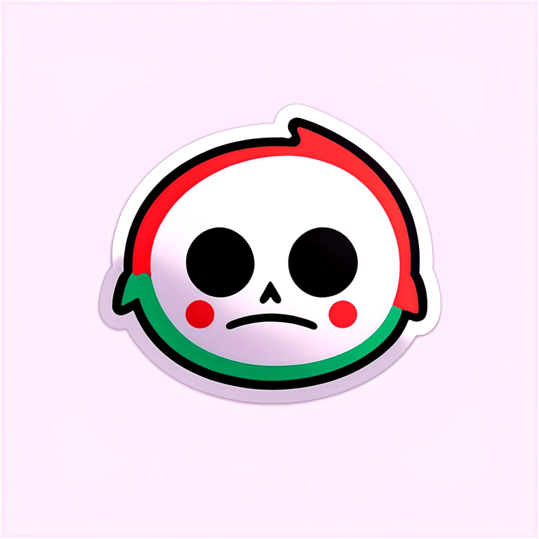 絵文字：This sticker doesn't have any appearance. It is invisible and is just a white background.