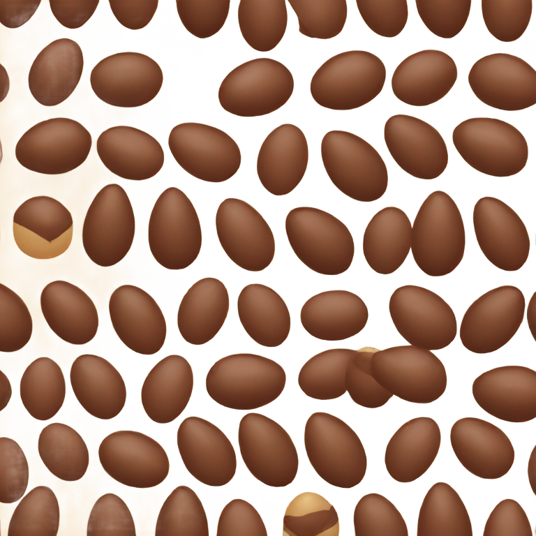 絵文字：チョコレートのイースターエッグ