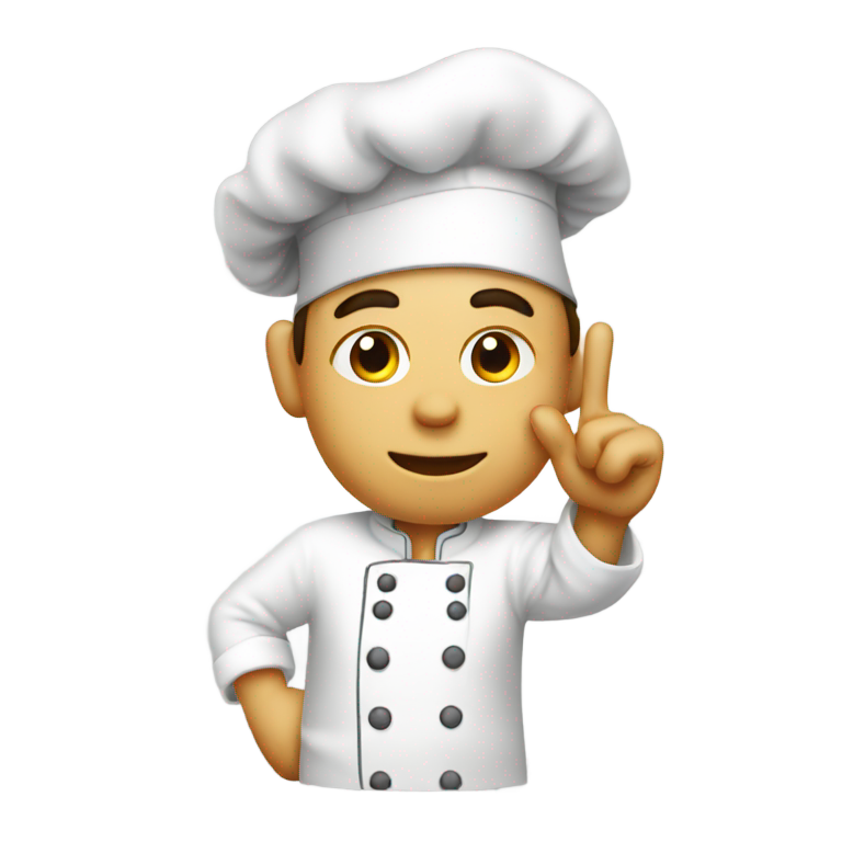 genmoji：厨师捏着手指送飞吻