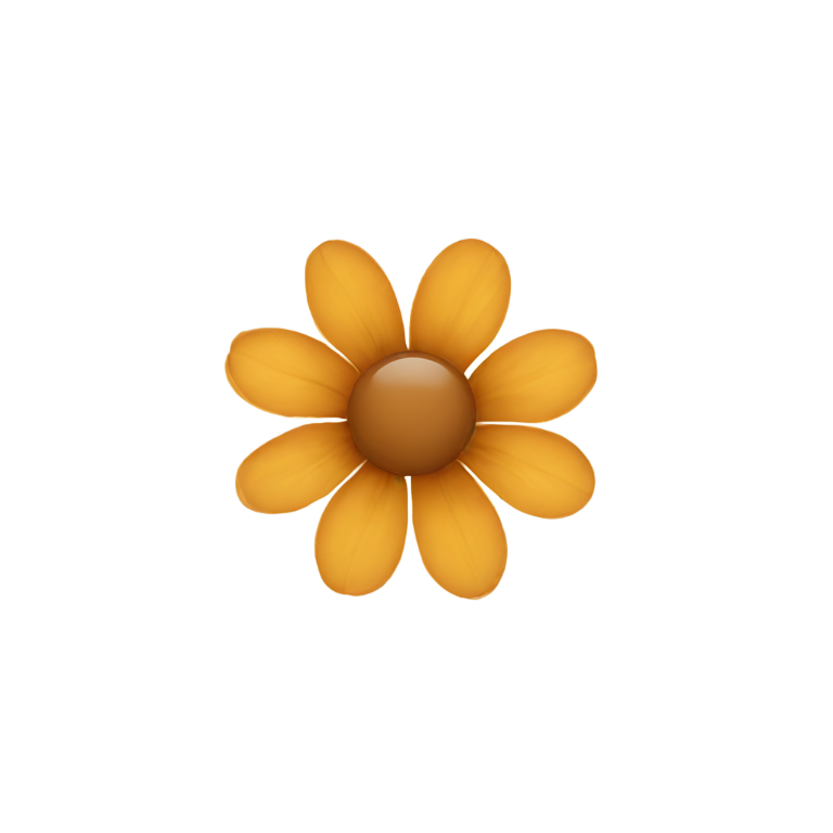 genmoji：棕色花朵