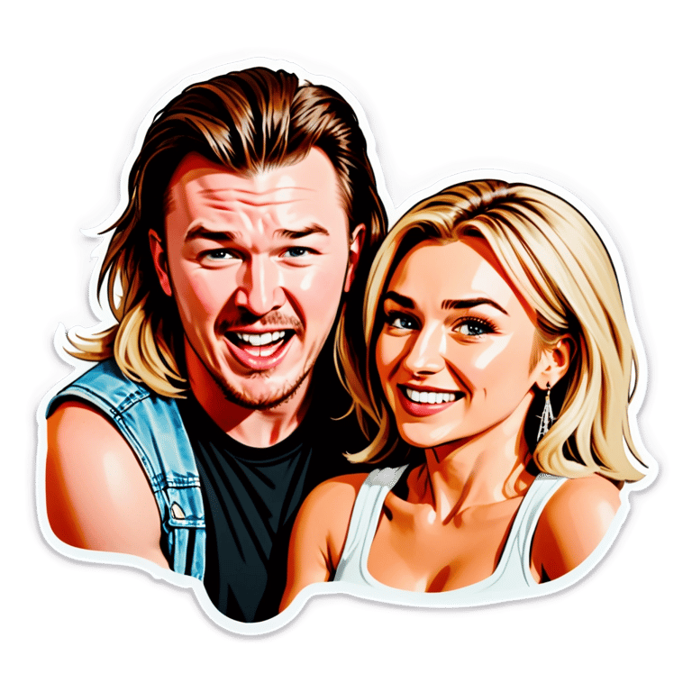 genmoji: Morgan Wallen getting bitch smacked by a blonde woman with hazel eyes
