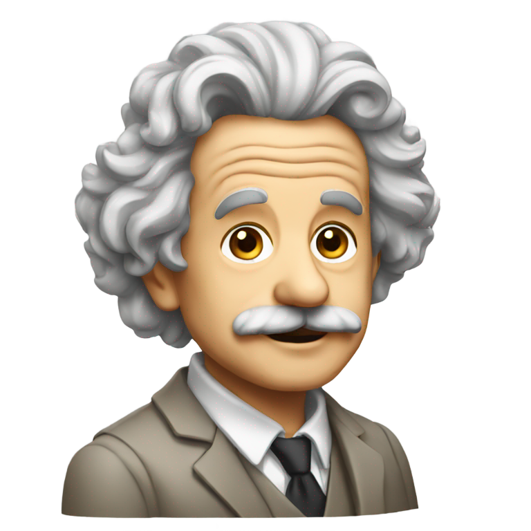 genmoji: Alberto einstein