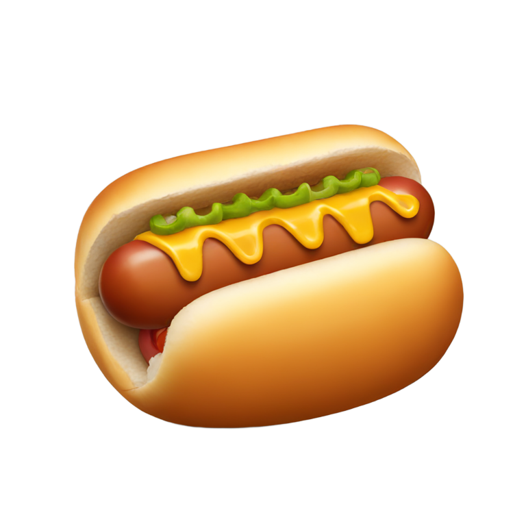 genmoji: big bites hot dog