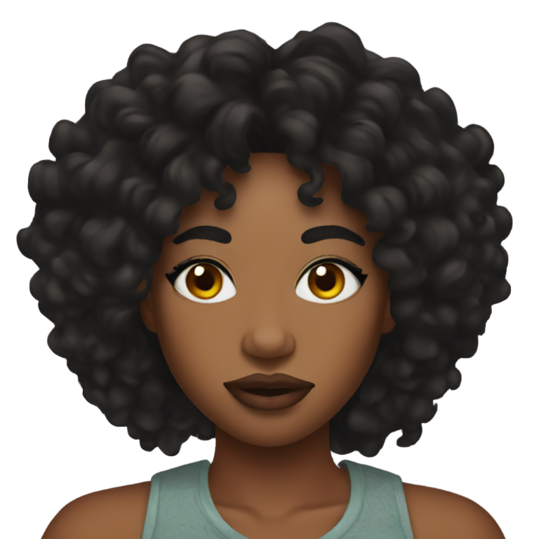 genmoji : SZA en Genmoji avec maquillage