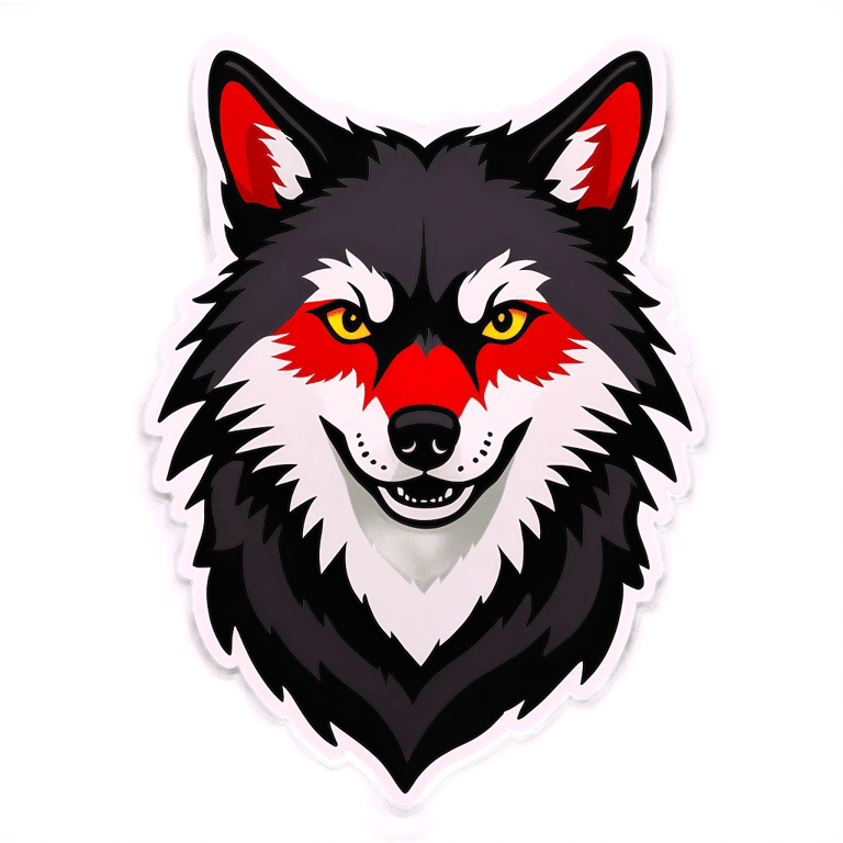 genmoji : Loup coquet