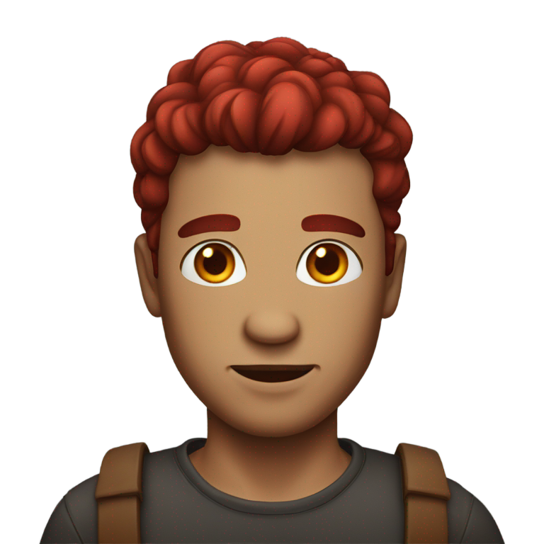 genmoji : man with red skin