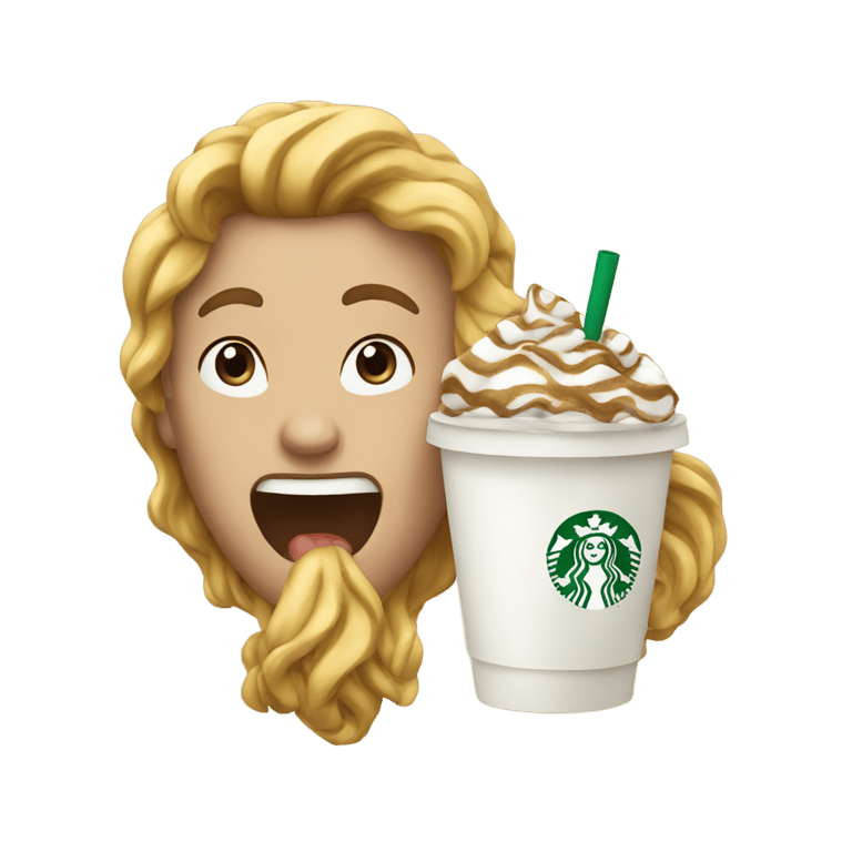 genmoji : Amoureux de Starbucks