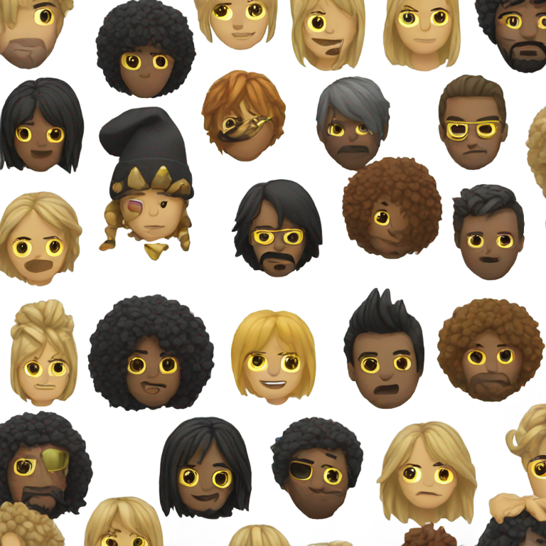 genmoji：摇滚乐队