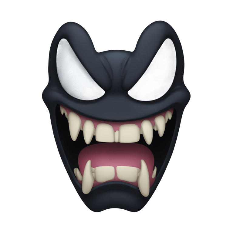 genmoji: Venom face only