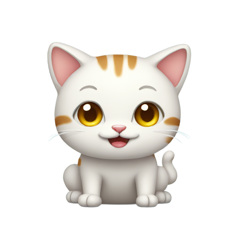 genmoji: cute  cat pooping