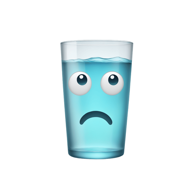 genmoji：Glass with a face