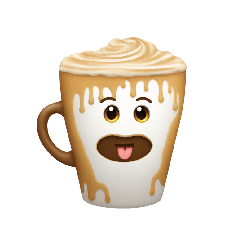 genmoji: latte with hair