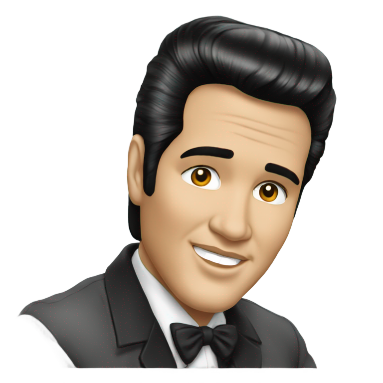 genmoji: elvis presley 50s