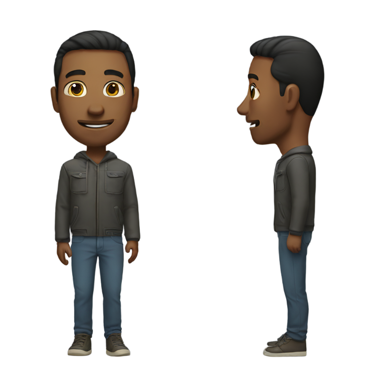 genmoji : Homme dépassé par lui-même