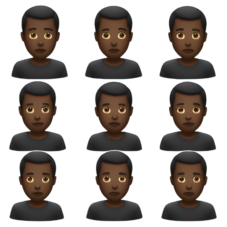genmoji: side eye black man pregnant