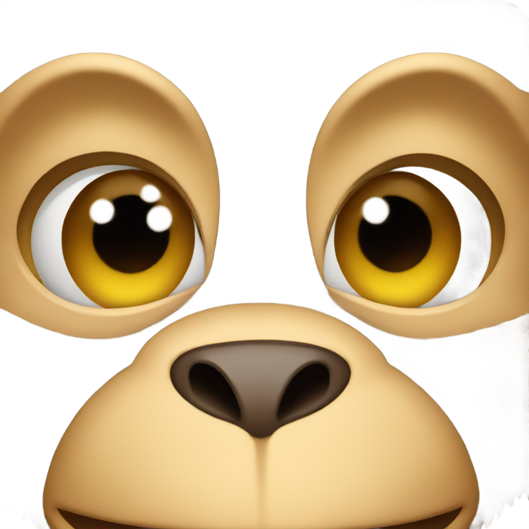 genmoji：猴子脸特写捏鼻子