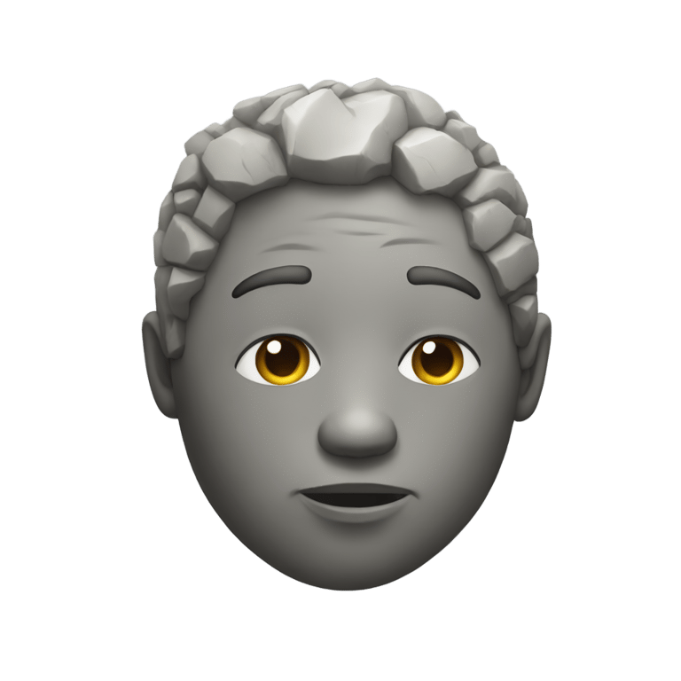 絵文字：stone with miles