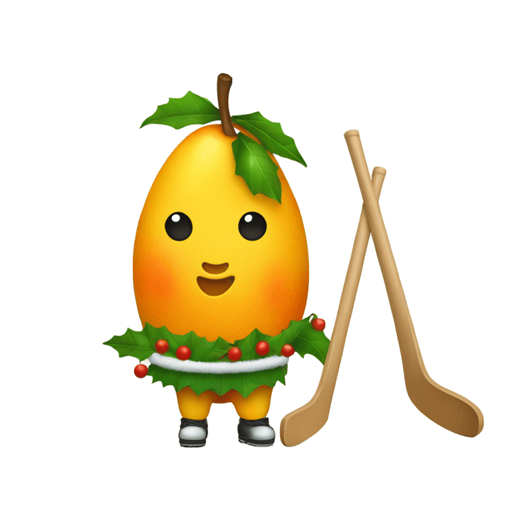 genmoji：芒果圣诞冰球