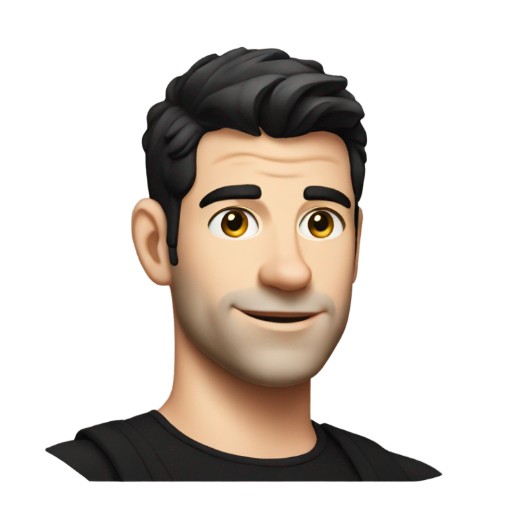 genmoji : Robe noire Max Greenfield