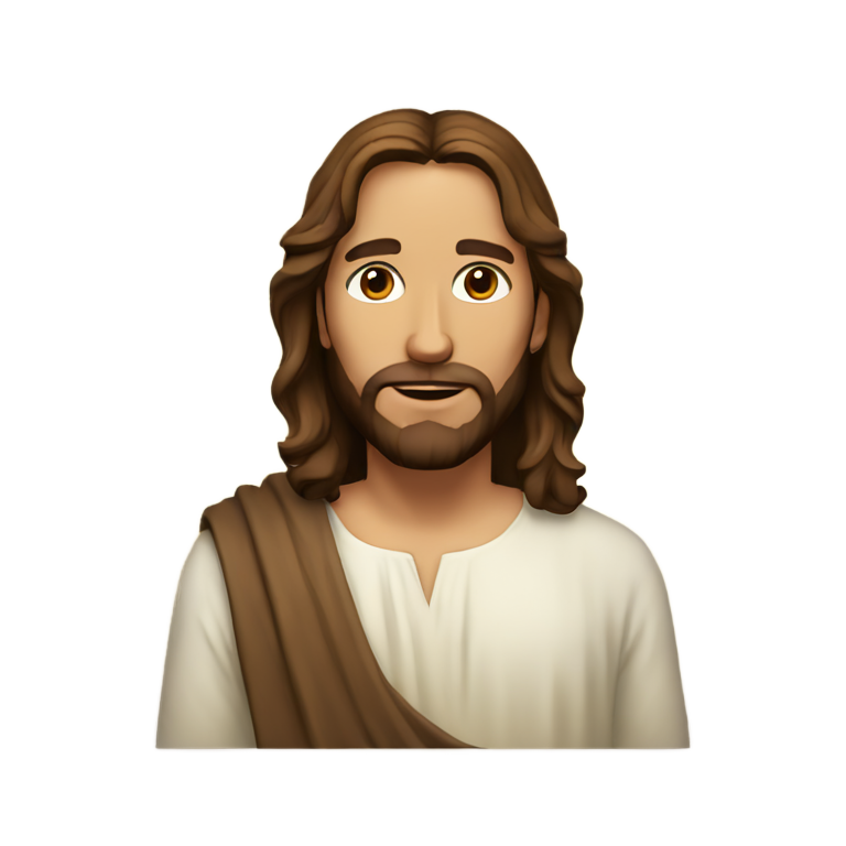 genmoji : Jésus avec 👍
