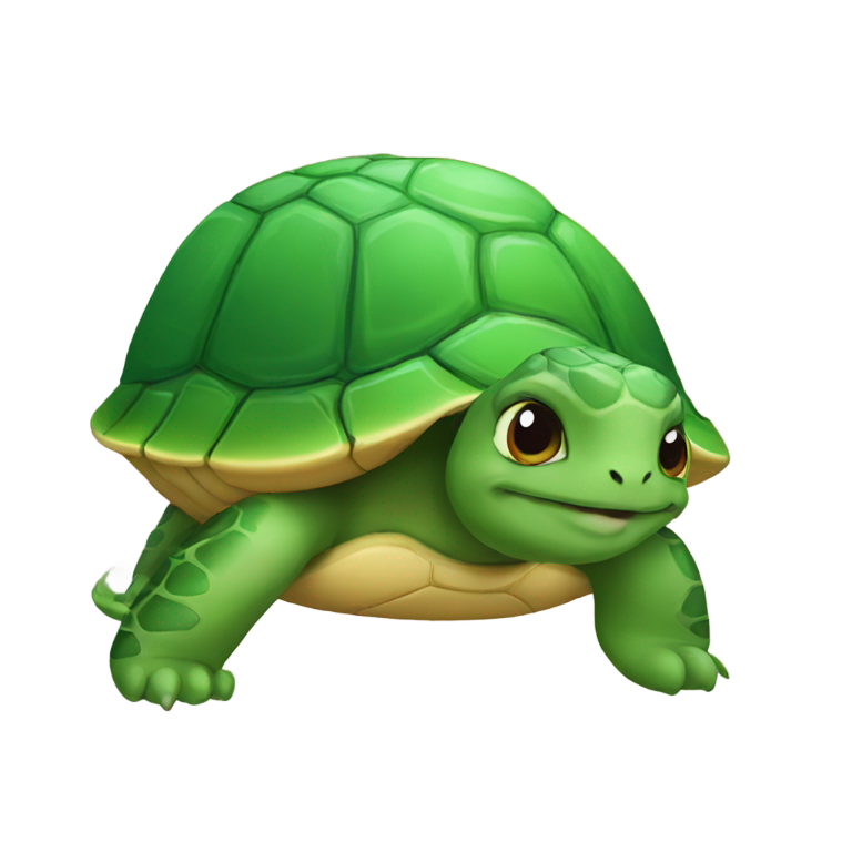 絵文字：A turtle with a cat's face
