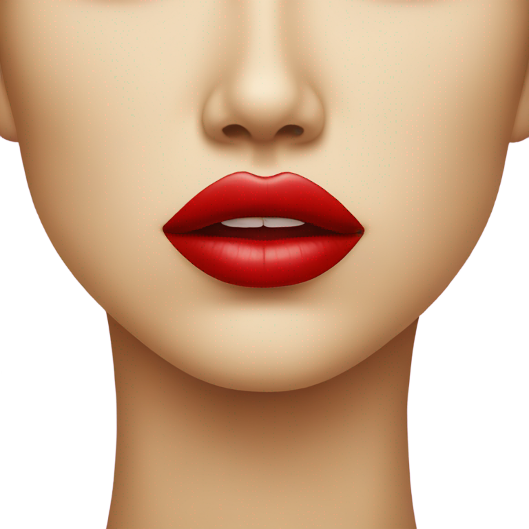 genmoji : Lèvres rouges