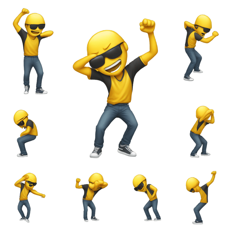 genmoji : guy dabbing