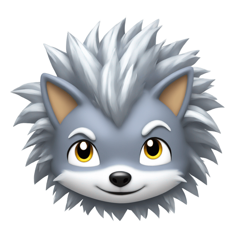 絵文字：Silver the hedgehog