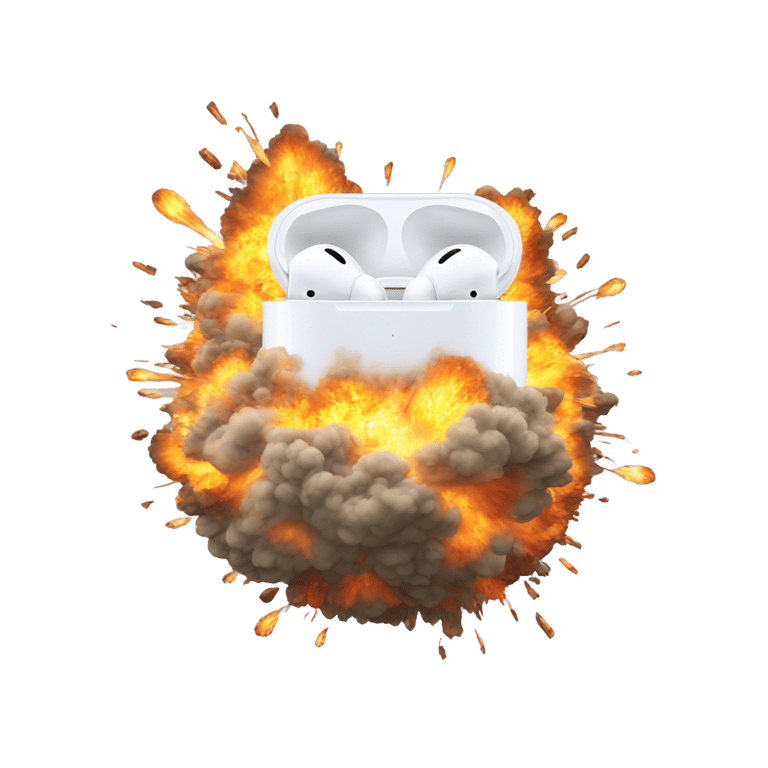 genmoji：苹果AirPods Max爆炸